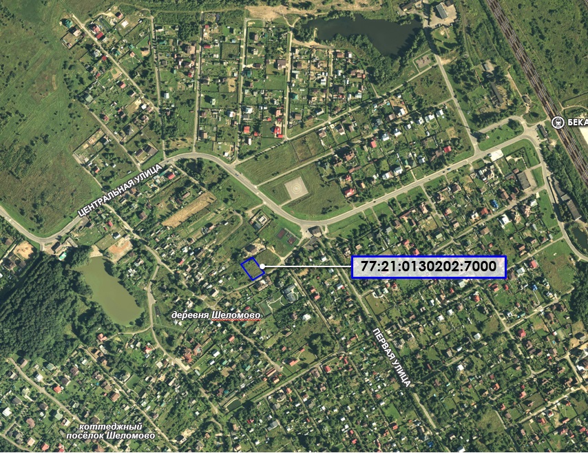 Земельный участок.План объекта.Российская Федерация, город Москва, внутригородская территория поселение Киевский, деревня Шеломово, земельный участок 25Б.jpg
