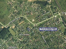 Земельный участок.План объекта.Российская Федерация, город Москва, внутригородская территория поселение Киевский, деревня Шеломово, земельный участок 25Б.jpg