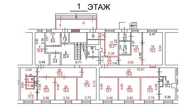 Нежилое помещение.План этажа _поэтажный_ с указанием границ реализуемого объекта.город Москва, Рижский проезд, дом 7 - не указано не указано.jpg