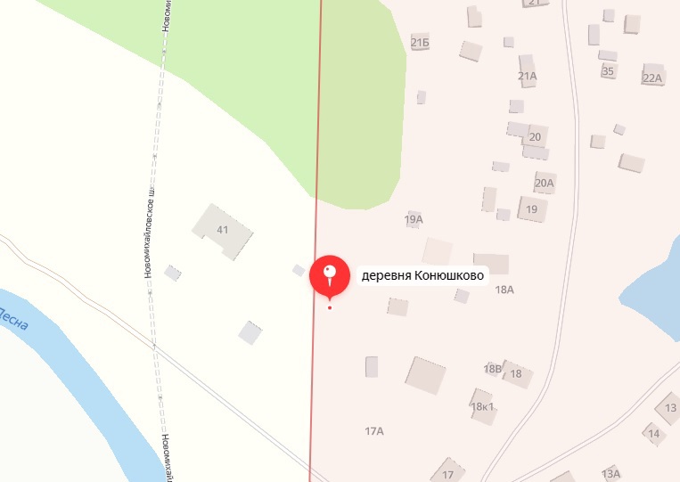 Земельный участок.Положение объекта относительно близлежащих дорог или автомагистралей.город Москва, внутригородская территория поселение Первомайское, деревня Конюшково, земельный участок 39А .jpg