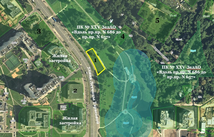 Земельный участок.Общий вид объекта.город Москва, внутригородская территория муниципальный округ Крюково, город Зеленоград, улица Летчицы Тарасовой, земельный участок 1.jpg