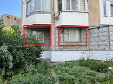 Нежилое помещение.Фасад здания с выделенными окнами реализуемого объекта.город Москва, Беломорская улица, дом 20, корпус 3 - не указано не указано_2.JPG