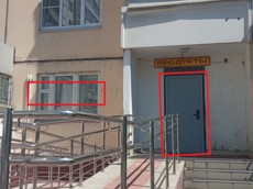 Нежилое помещение.Фасад здания с выделенными окнами реализуемого объекта.город Москва, Лухмановская улица, дом 1 - не указано не указано.jpg