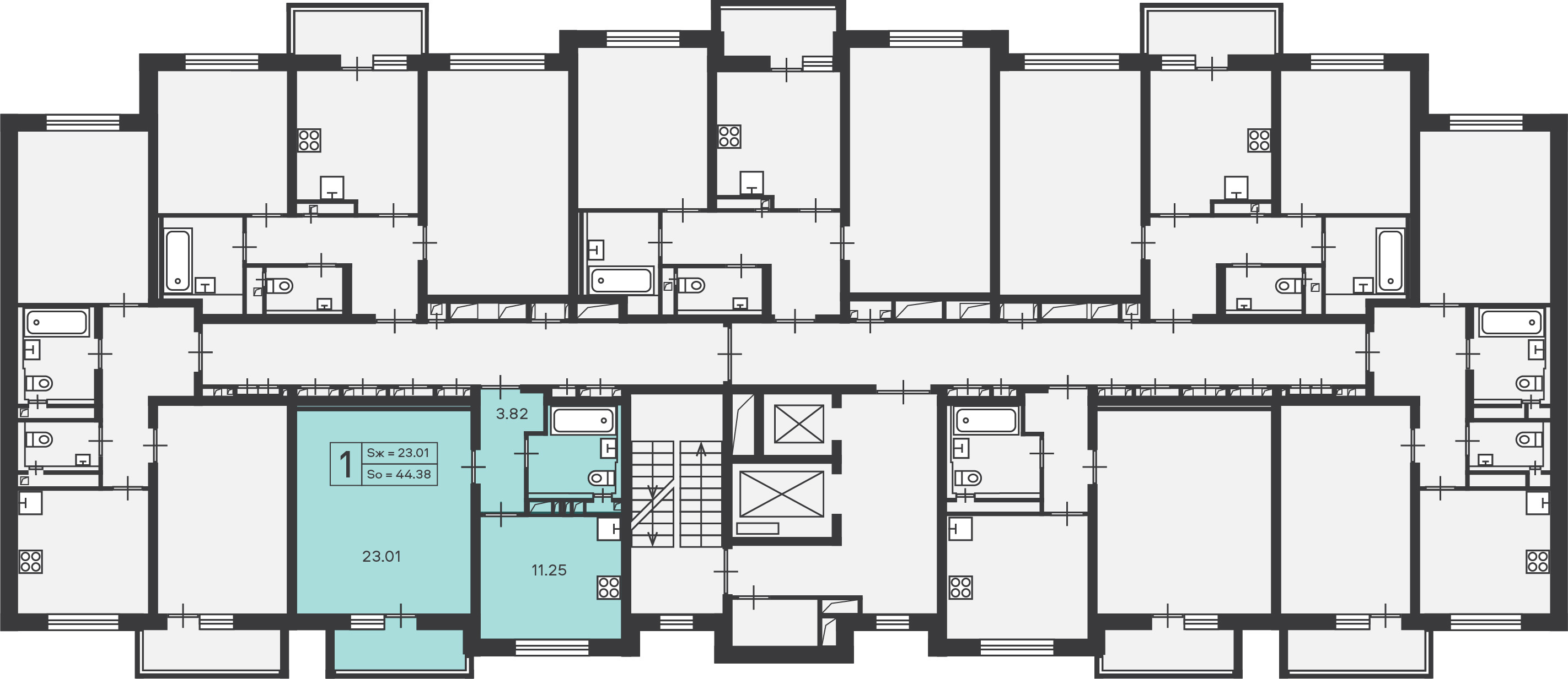 ГП16915513.Квартира. Договор долевого участия.План этажа _поэтажный_ с указанием границ реализуемого объекта.jpg