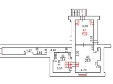 Нежилое помещение.План этажа _поэтажный_ с указанием границ реализуемого объекта.город Москва, 5-я улица Ямского Поля, дом 23, корпус 1 - не указано не указано.jpg