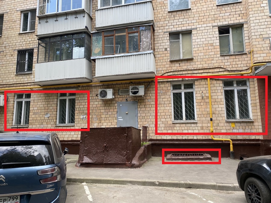 ГП16929576.Нежилое помещение.Фасад здания с выделенными окнами реализуемого объекта.JPG