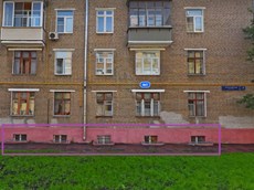 Нежилое помещение.Фасад здания с выделенными окнами реализуемого объекта.город Москва, 3-й Балтийский переулок, дом 4, корпус 1 - Подвал _ 0 Подвал _ 0.jpg