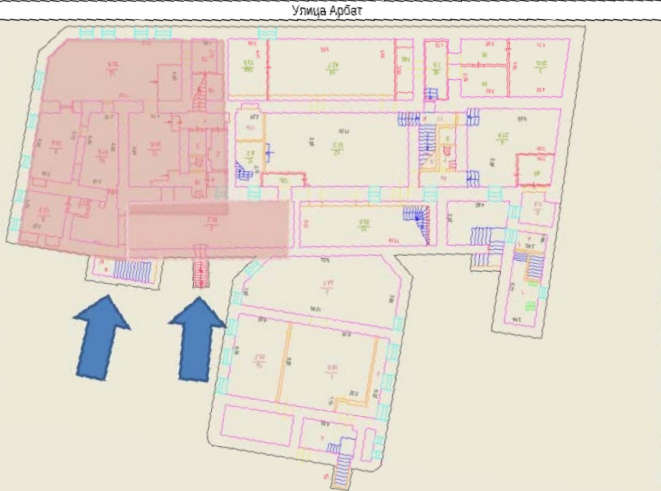 Нежилое помещение.План этажа _поэтажный_ с указанием границ реализуемого объекта.Российская Федерация, город Москва, внутригородская территория муниципальный округ Арбат, улица Арбат, дом 25_36 - Подвал _ 0.jpg