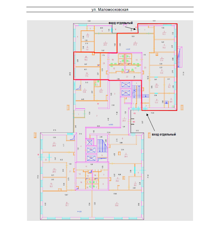 ГП16959536.Нежилое помещение.План этажа (поэтажный) с указанием границ реализуемого объекта.png