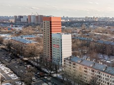 ГП16962755.Квартира. Договор долевого участия.Фасад здания с выделенными окнами реализуемого объекта.jpg