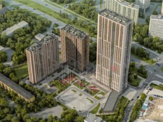 ГП16953212.Квартира. Договор долевого участия.Фасад здания с выделенными окнами реализуемого объекта.jpg