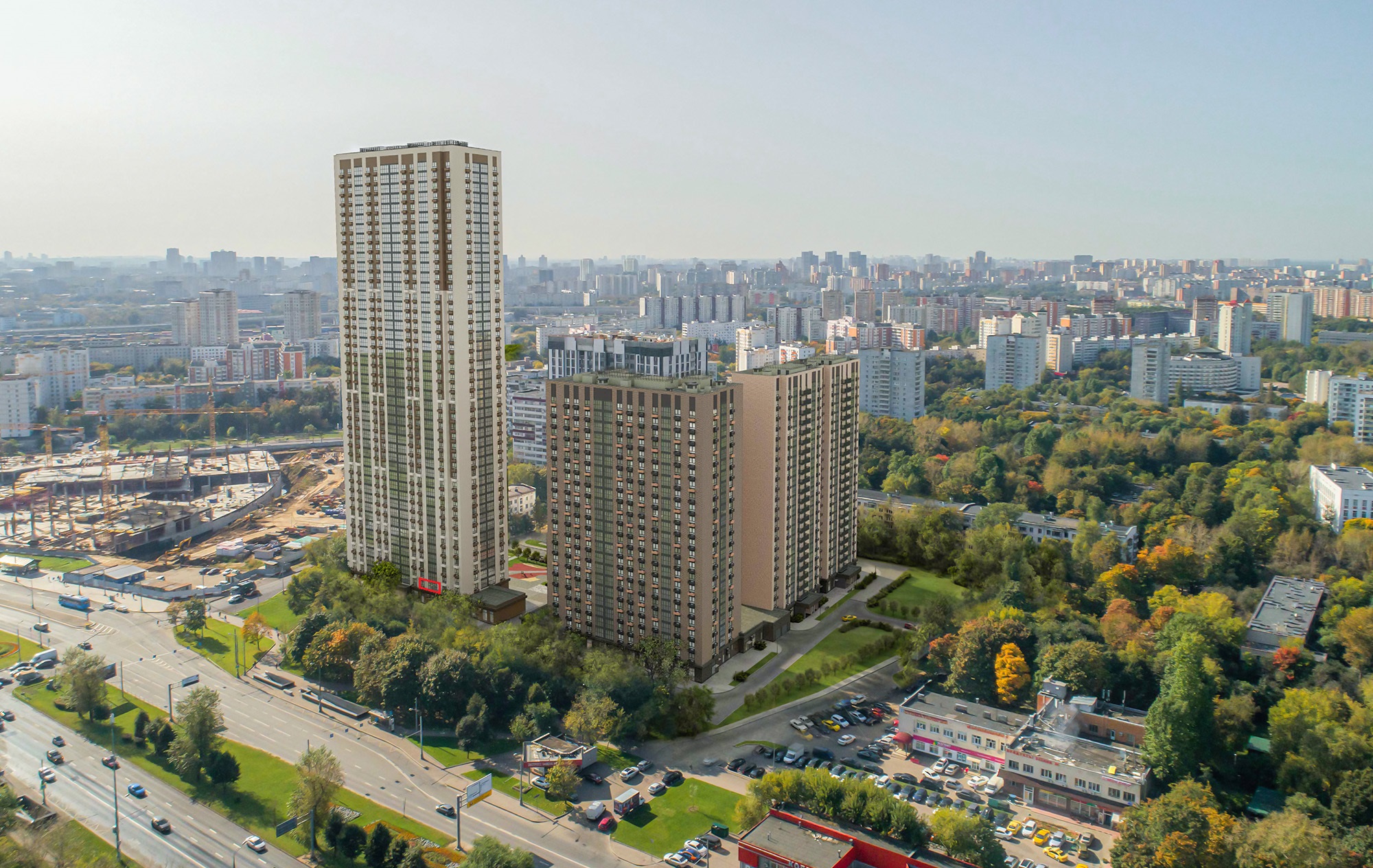 ГП16945940.Квартира. Договор долевого участия.Фасад здания с выделенными окнами реализуемого объекта.jpg