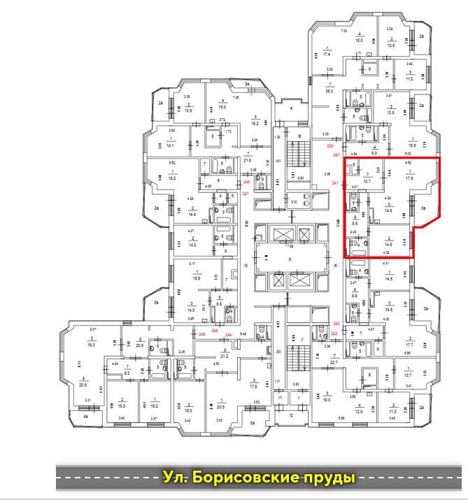 ГП16963824.Квартира.План этажа (поэтажный) с указанием границ реализуемого объекта.png