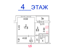 ГП16962149.Квартира.План этажа (поэтажный) с указанием границ реализуемого объекта.png