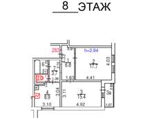 ГП16962150.Квартира.План этажа (поэтажный) с указанием границ реализуемого объекта.png