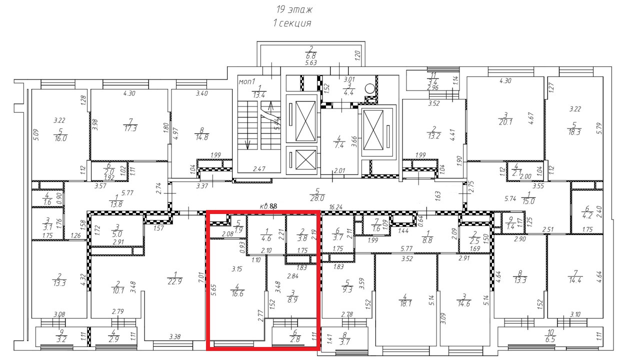 ГП16964292.Квартира.План этажа (поэтажный) с указанием границ реализуемого объекта.jpg