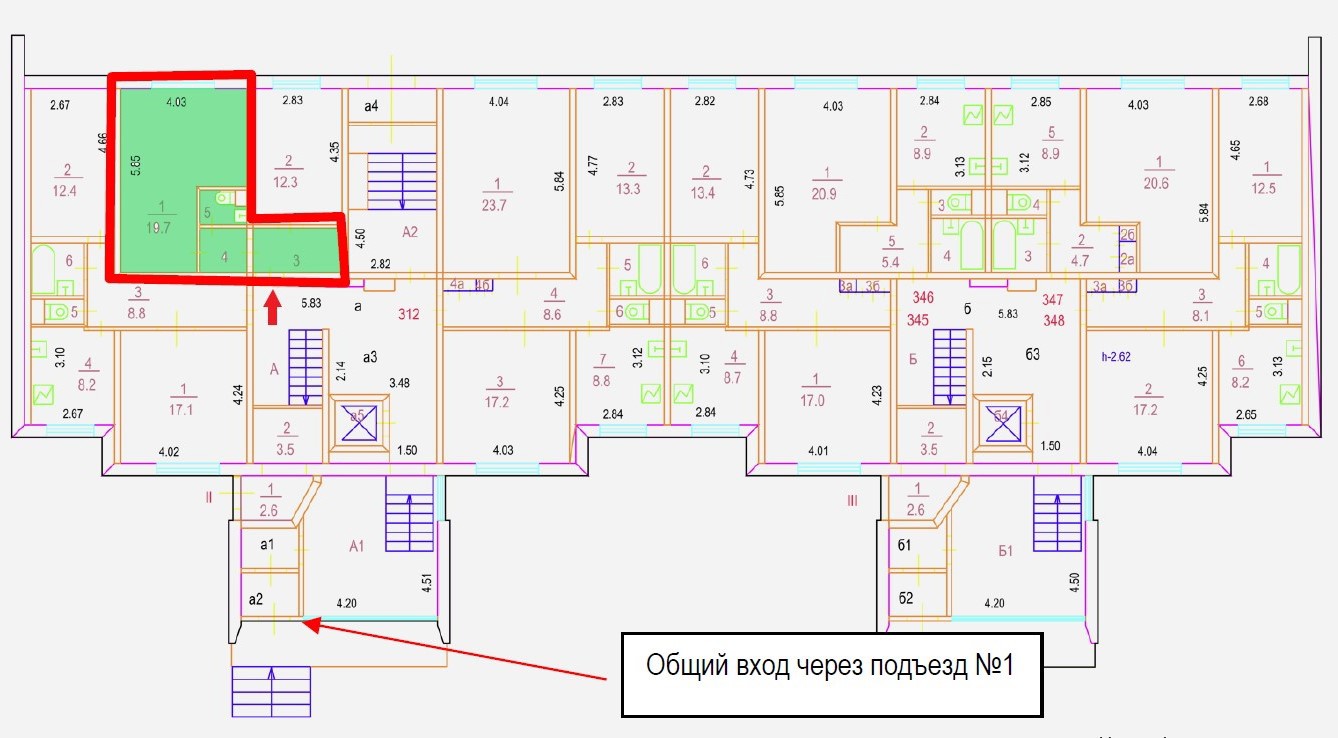 ГП16962256.Нежилое помещение.План этажа (поэтажный) с указанием границ реализуемого объекта.jpg