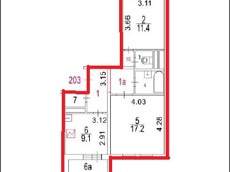 ГП16963815.Квартира.План этажа (поэтажный) с указанием границ реализуемого объекта.jpg