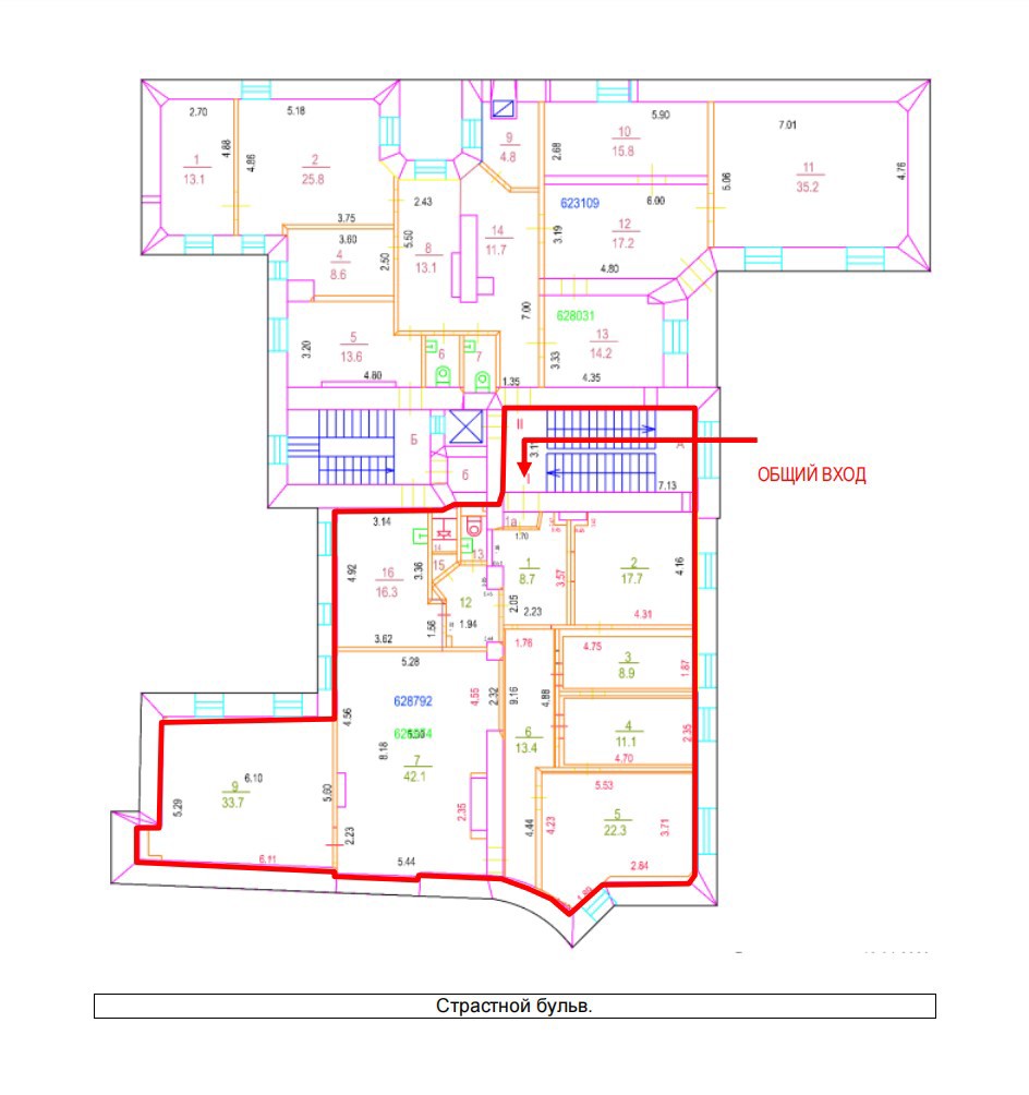 ГП16964718.Нежилое помещение.План этажа (поэтажный) с указанием границ реализуемого объекта.jpg