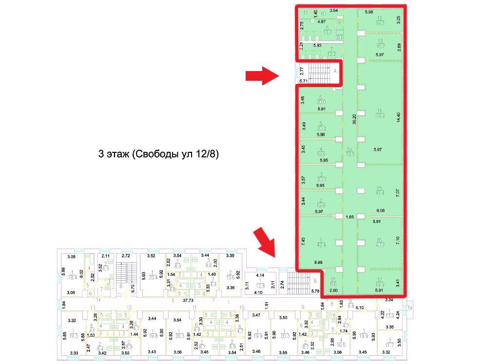 ГП16964842.Нежилое помещение.План этажа (поэтажный) с указанием границ реализуемого объекта.jpg