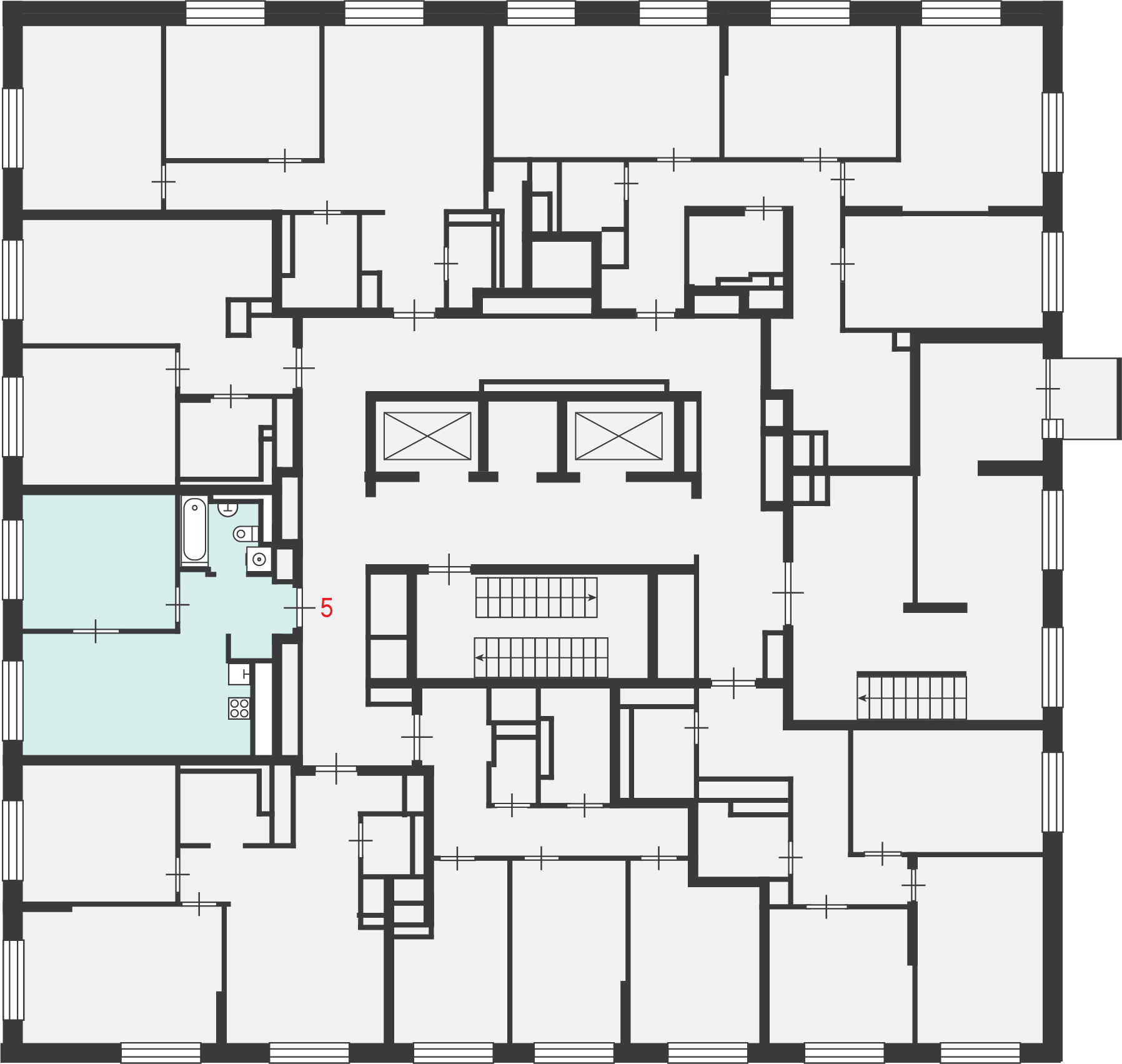 ГП16968943.Квартира. Договор долевого участия.План этажа (поэтажный) с указанием границ реализуемого объекта.jpg