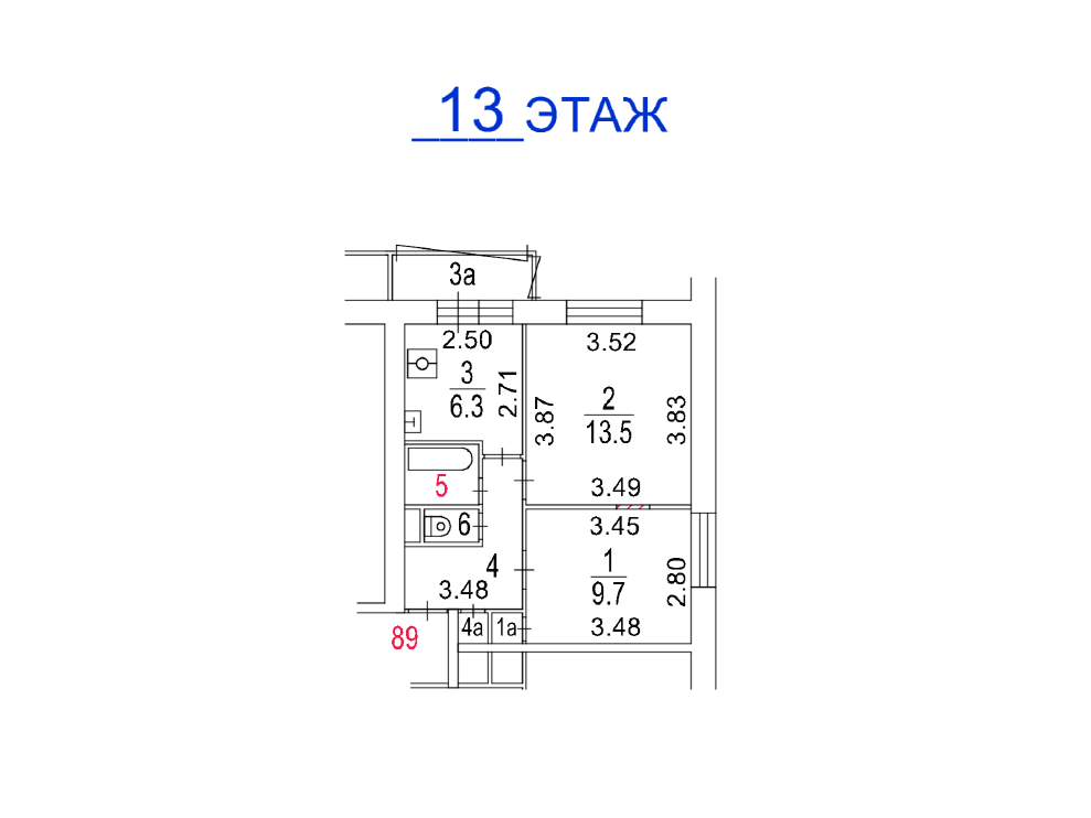 ГП16965418.Квартира.План этажа (поэтажный) с указанием границ реализуемого объекта.png