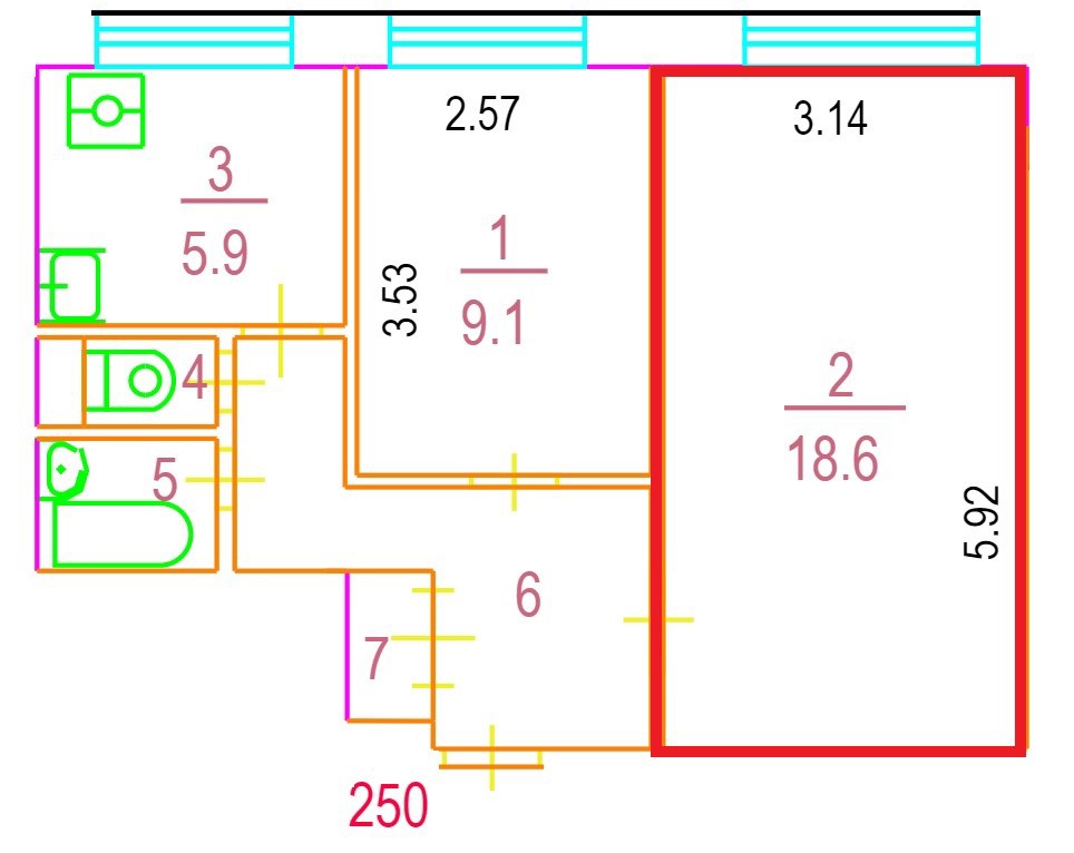 ГП16966957.Квартира.План этажа (поэтажный) с указанием границ реализуемого объекта.jpg