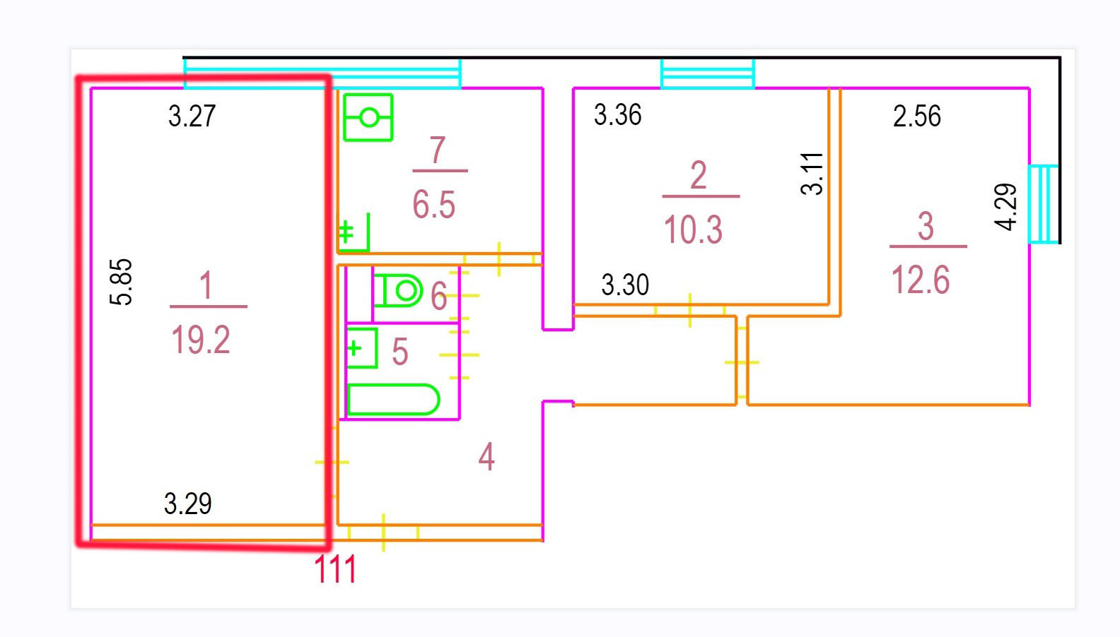 ГП16969254.Квартира.План этажа (поэтажный) с указанием границ реализуемого объекта.jpg