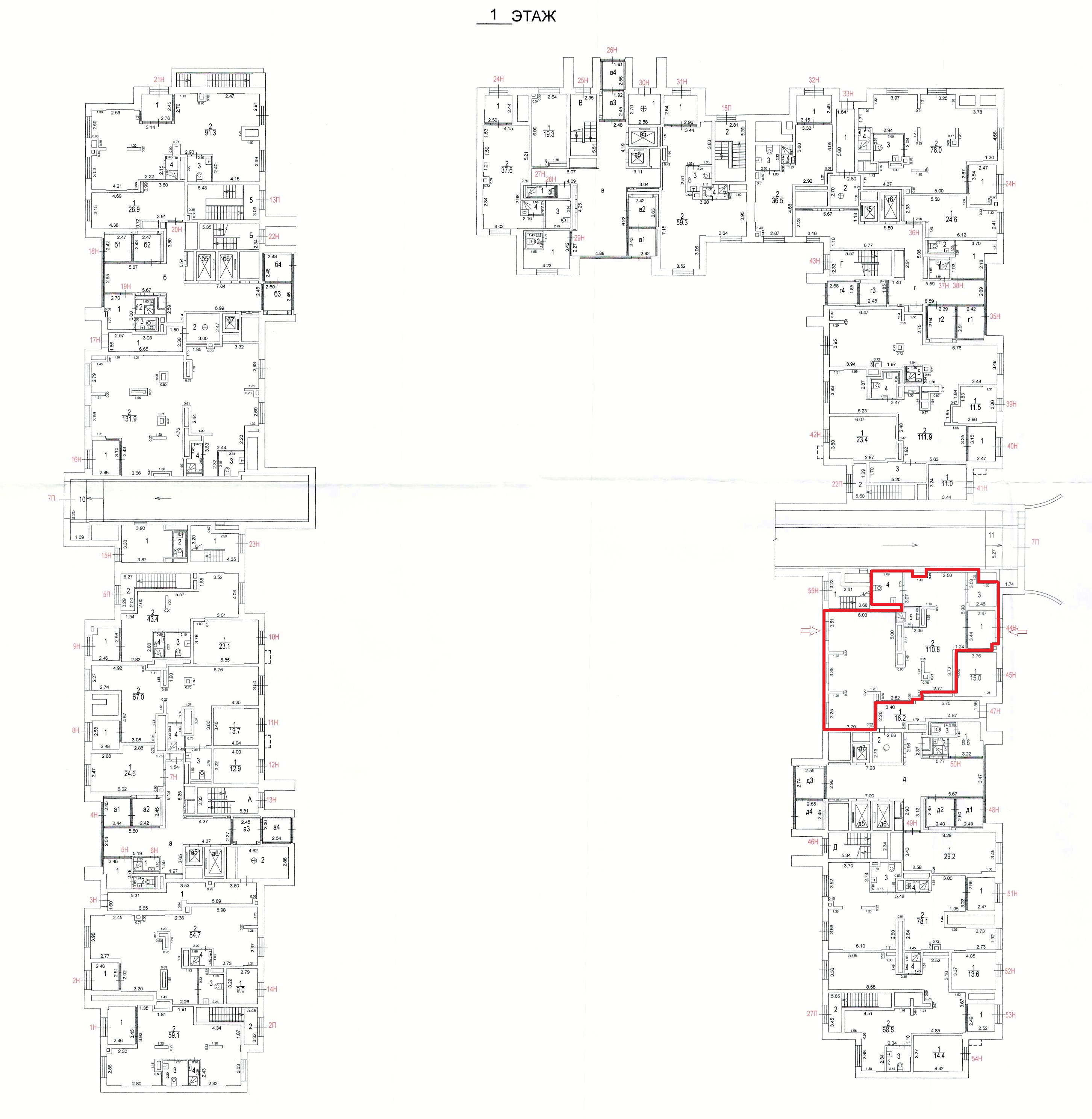 ГП16969671.Нежилое помещение.План этажа (поэтажный) с указанием границ реализуемого объекта.jpg