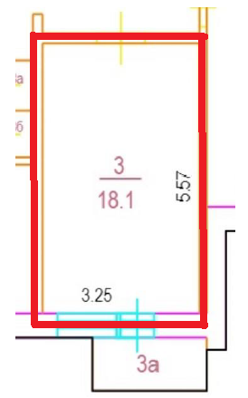 ГП16963955.Квартира.План этажа (поэтажный) с указанием границ реализуемого объекта.png