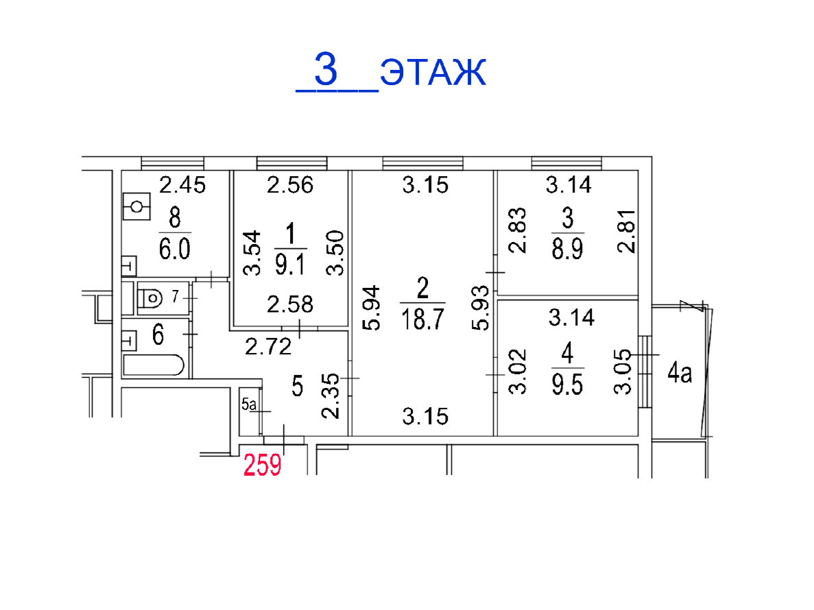 ГП16966705.Квартира.План этажа (поэтажный) с указанием границ реализуемого объекта.png