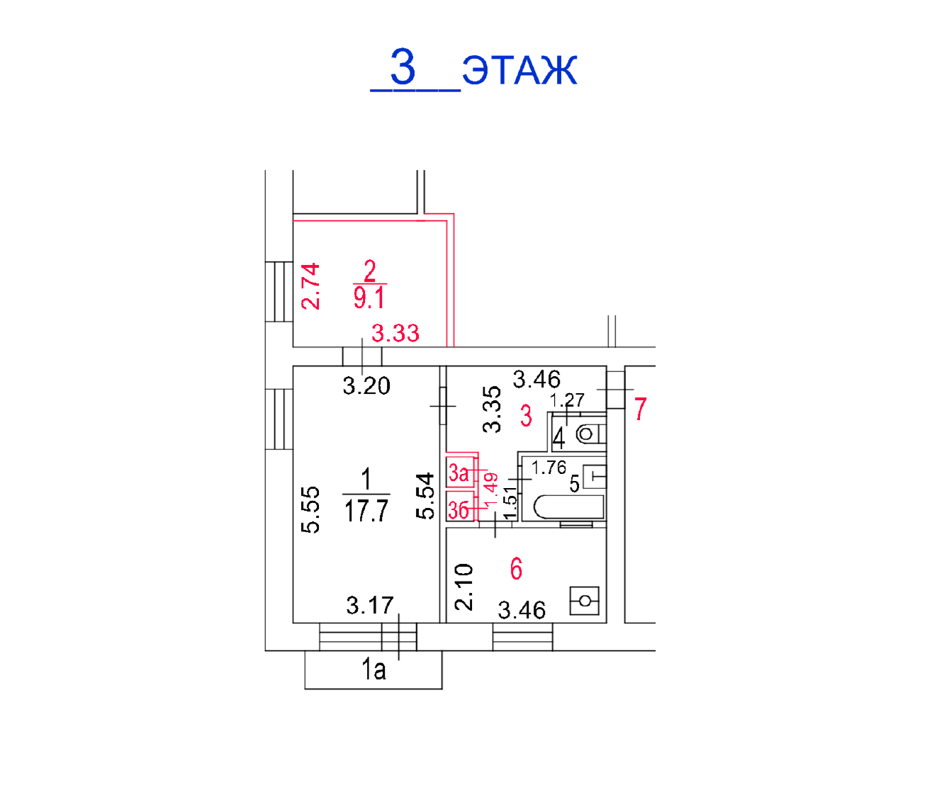 ГП16967157.Квартира.План этажа (поэтажный) с указанием границ реализуемого объекта.png