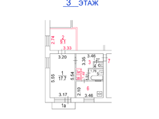 ГП16967157.Квартира.План этажа (поэтажный) с указанием границ реализуемого объекта.png