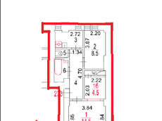 ГП16964080.Квартира.План этажа (поэтажный) с указанием границ реализуемого объекта.png