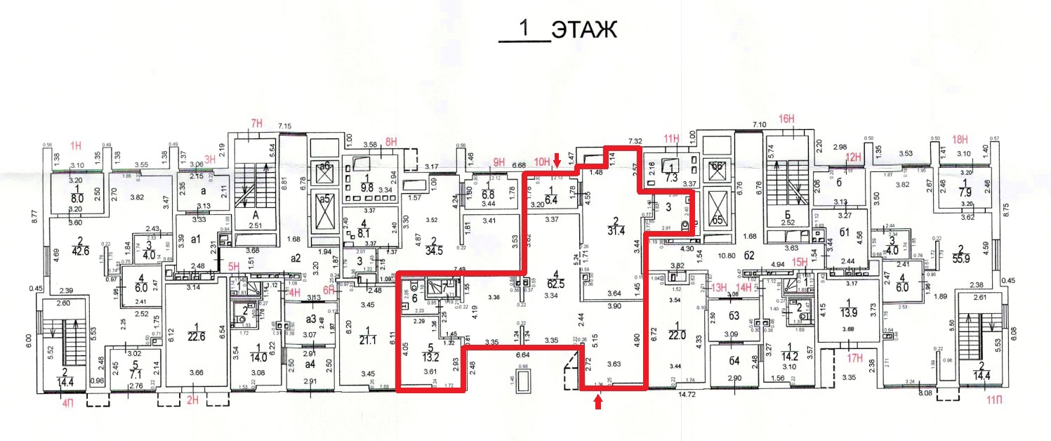 ГП16970167.Нежилое помещение.План этажа (поэтажный) с указанием границ реализуемого объекта.jpg