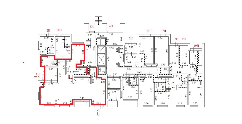 ГП16970727.Нежилое помещение.План этажа (поэтажный) с указанием границ реализуемого объекта.jpg
