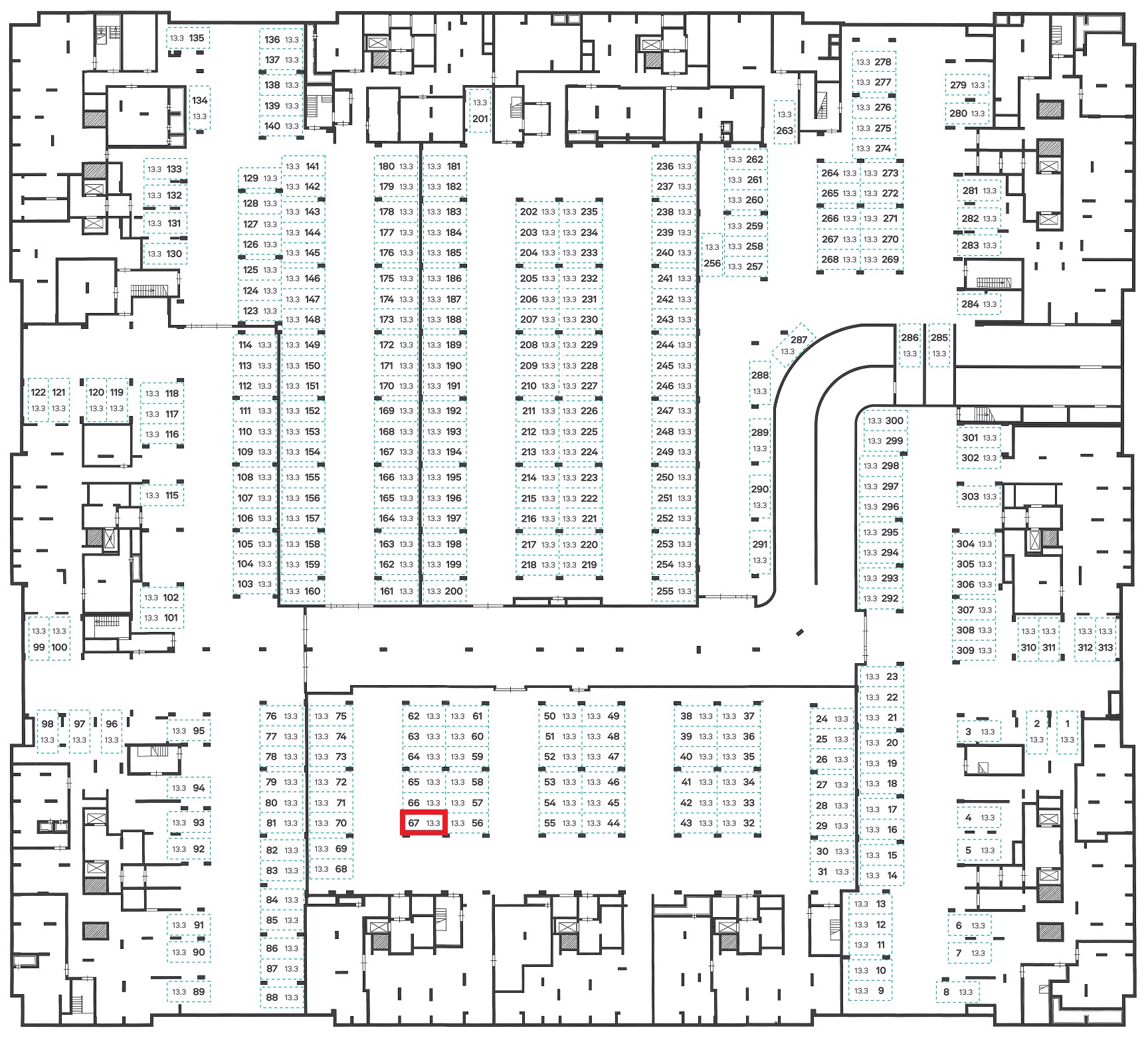 ГП16976550.Машино-место.План этажа (поэтажный) с указанием границ реализуемого объекта.jpg