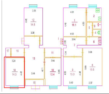 ГП16973823.Квартира.План этажа (поэтажный) с указанием границ реализуемого объекта.png