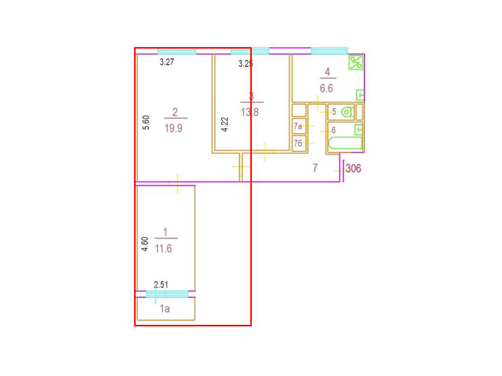 ГП16975052.Квартира.План этажа (поэтажный) с указанием границ реализуемого объекта.png