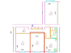 ГП16975054.Квартира.План этажа (поэтажный) с указанием границ реализуемого объекта.png