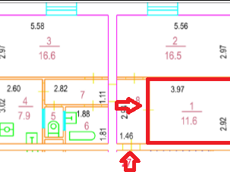 ГП16974875.Квартира.План этажа (поэтажный) с указанием границ реализуемого объекта.png