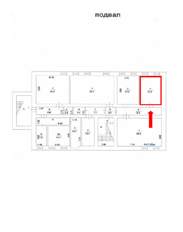 ГП16965142.Нежилое помещение.План этажа (поэтажный) с указанием границ реализуемого объекта.png
