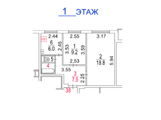 ГП16964074.Квартира.План этажа (поэтажный) с указанием границ реализуемого объекта.png