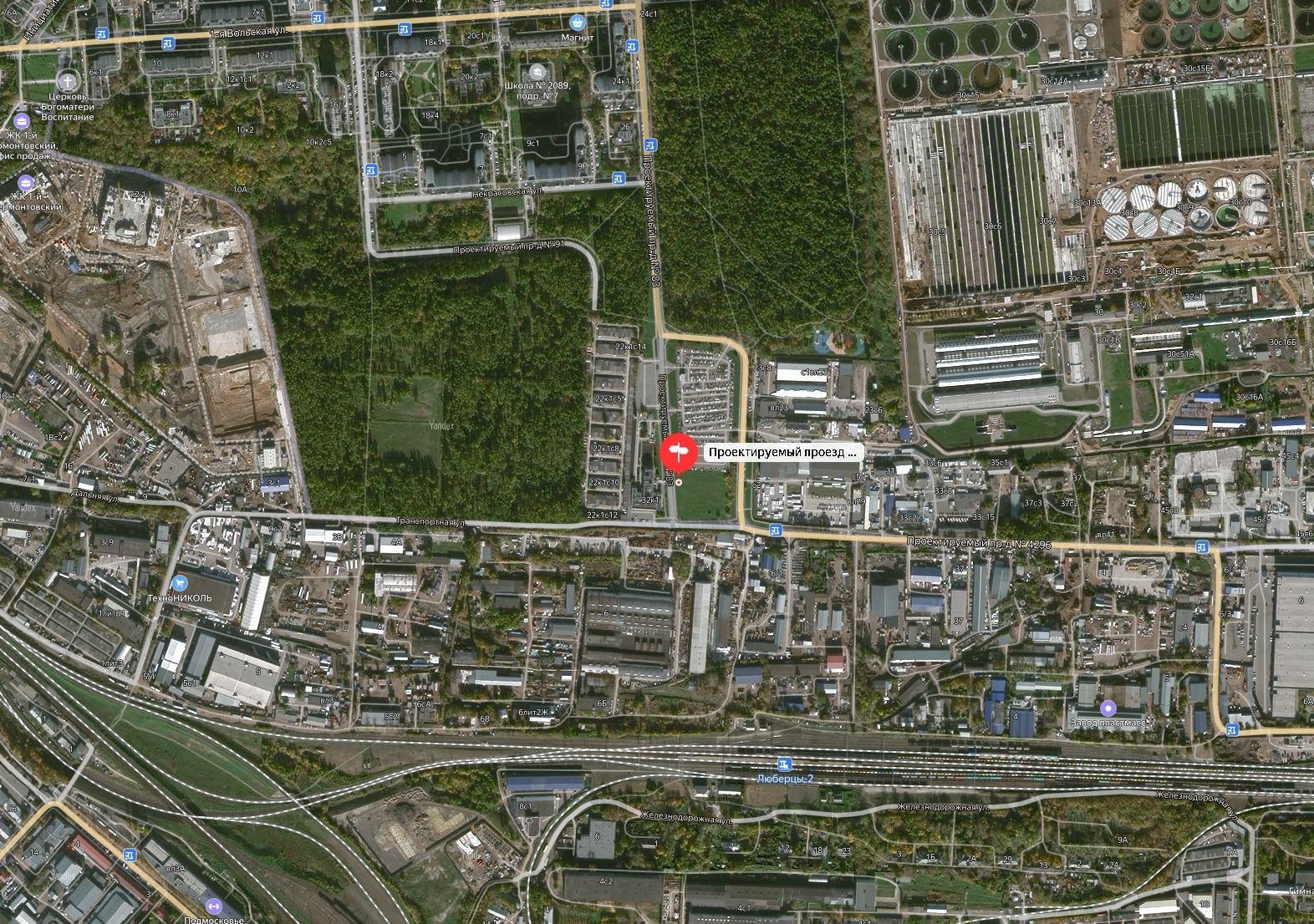 Некапитальный объект.Положение объекта относительно близлежащих дорог или автомагистралей.ул. 1-я Вольская, напротив вл. 32.jpg