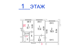 ГП16964022.Квартира.План этажа (поэтажный) с указанием границ реализуемого объекта.png
