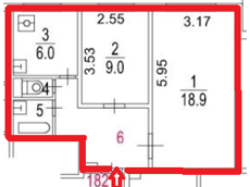 ГП16974379.Квартира.План этажа (поэтажный) с указанием границ реализуемого объекта.png