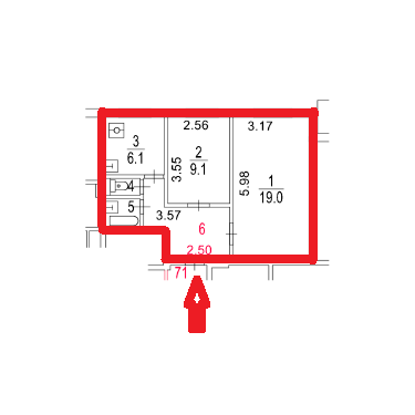 ГП16966431.Квартира.План этажа (поэтажный) с указанием границ реализуемого объекта.png