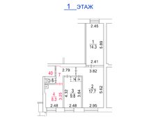 ГП16967601.Квартира.План этажа (поэтажный) с указанием границ реализуемого объекта.png