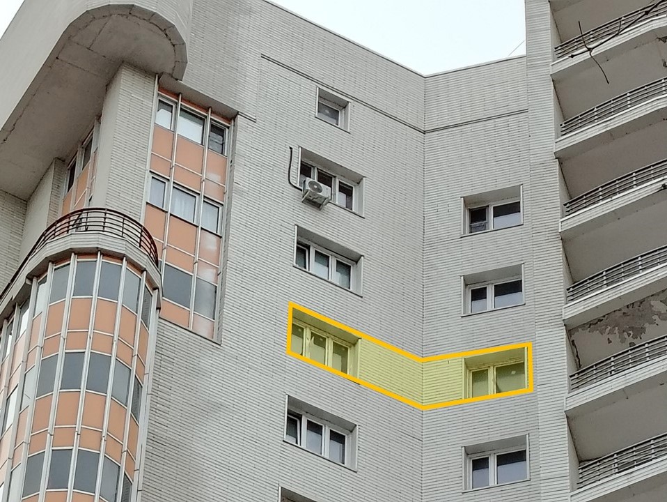 ГП16974375.Квартира.Фасад здания с выделенными окнами реализуемого объекта.jpg