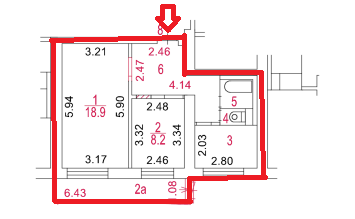ГП16975607.Квартира.План этажа (поэтажный) с указанием границ реализуемого объекта.png